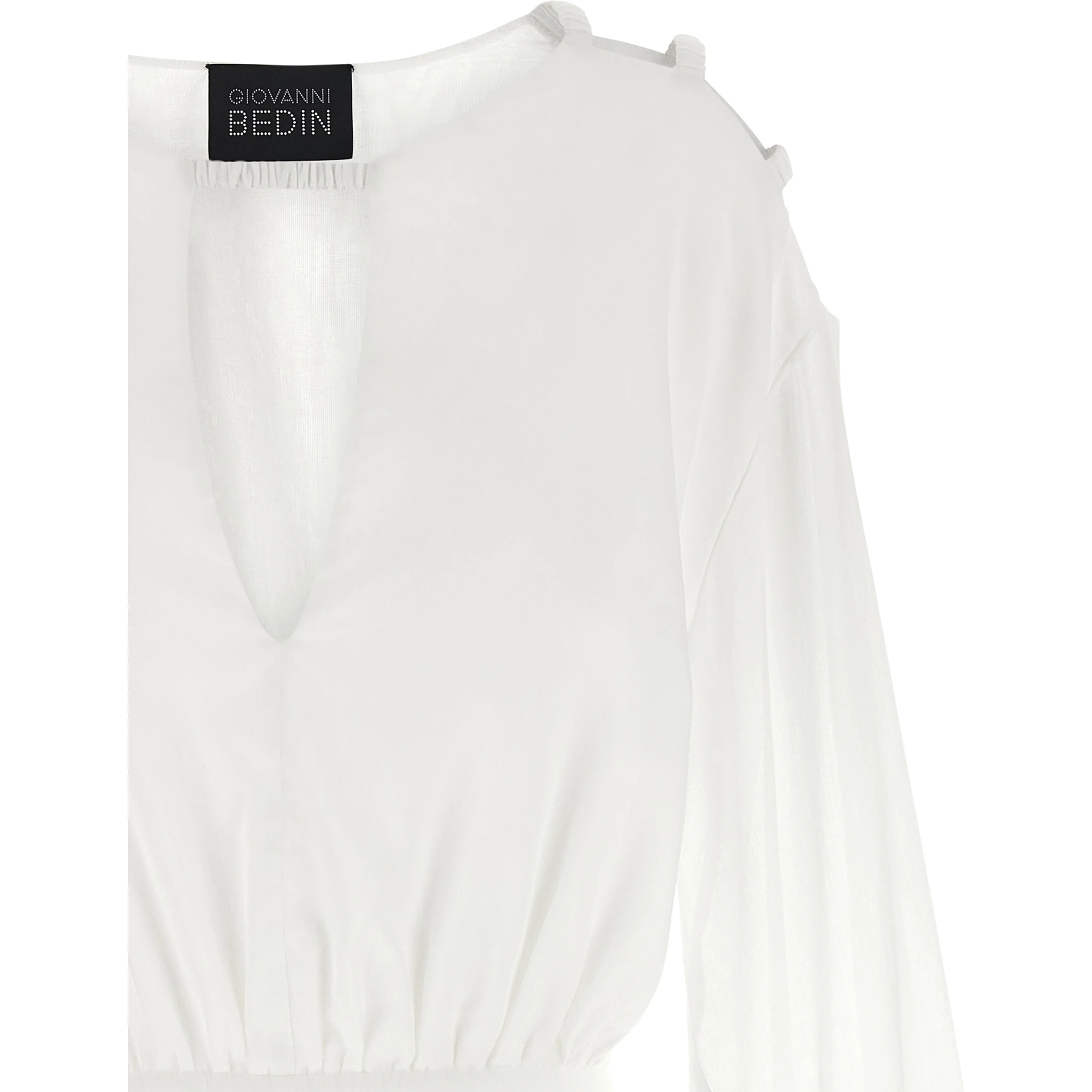 White Cotton Short Dress