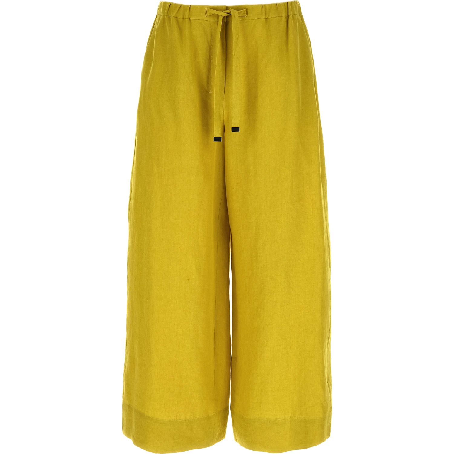 Bicolor Linen Casual Pants