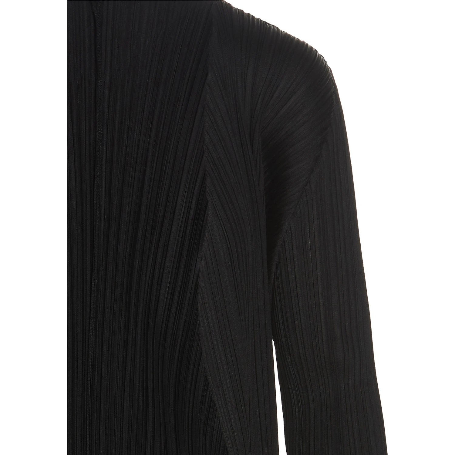 Black Polyester Cardigan