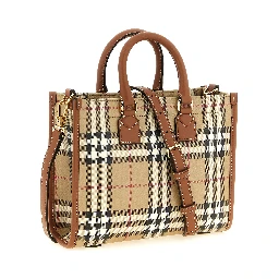 Beige Polyethylene Tote Bag
