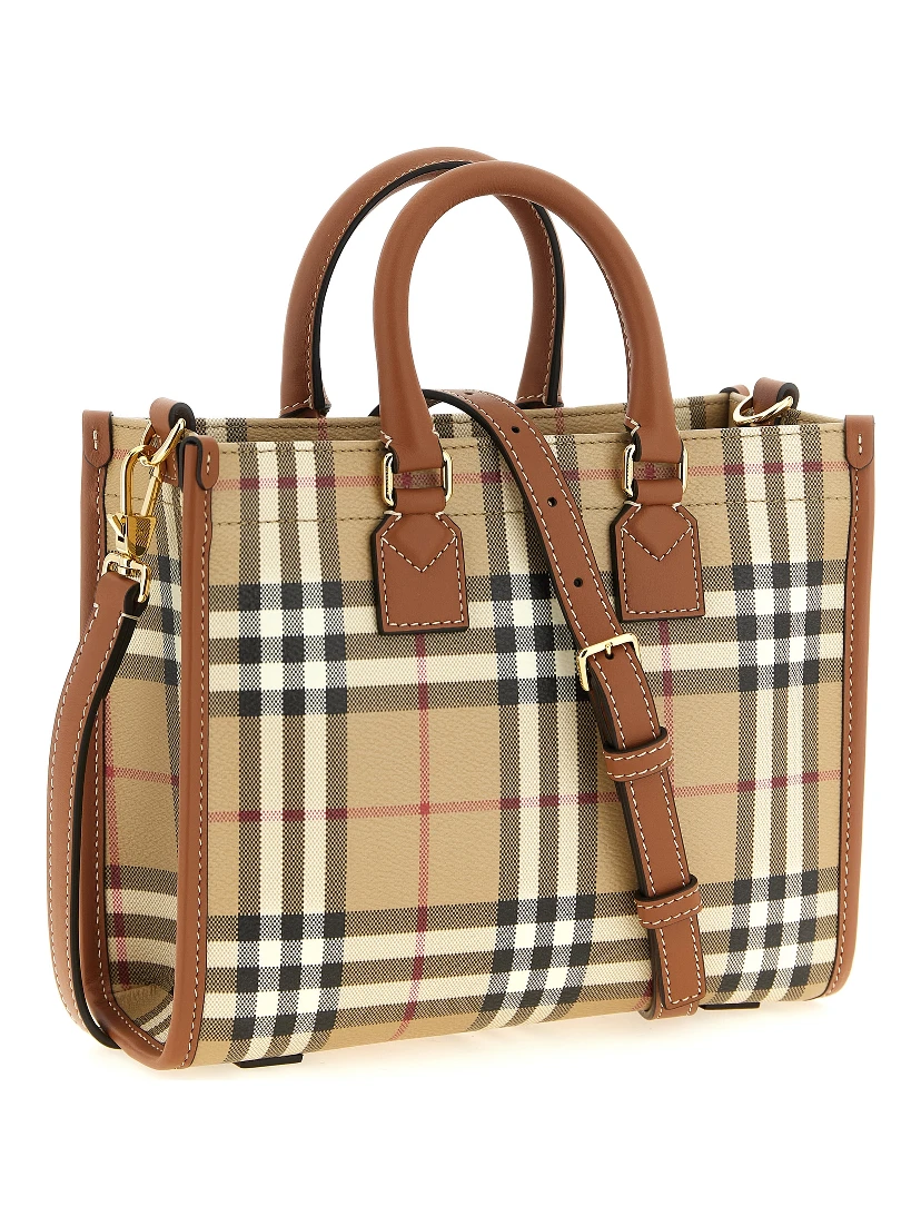 Beige Polyethylene Tote Bag