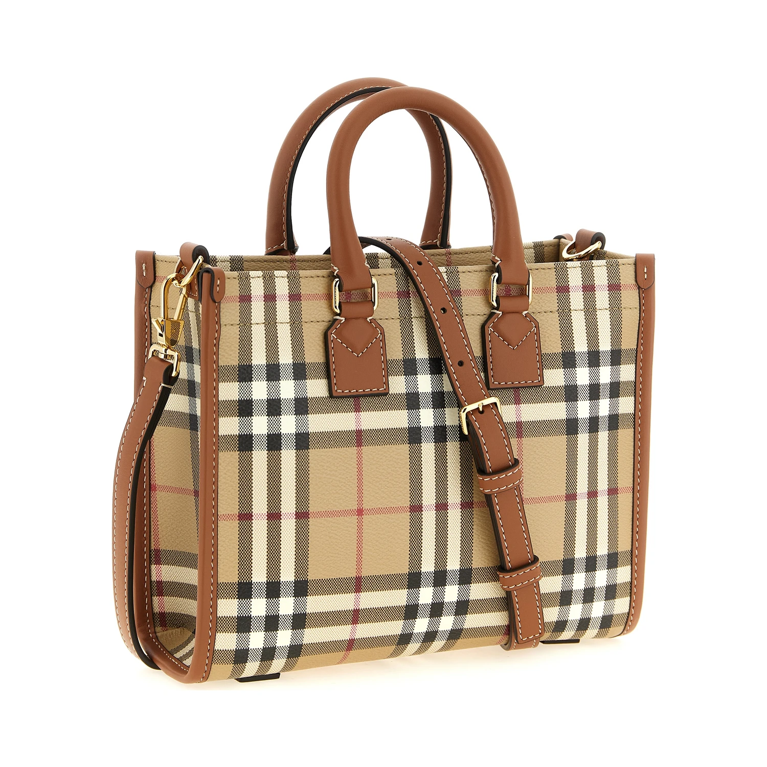 Beige Polyethylene Tote Bag