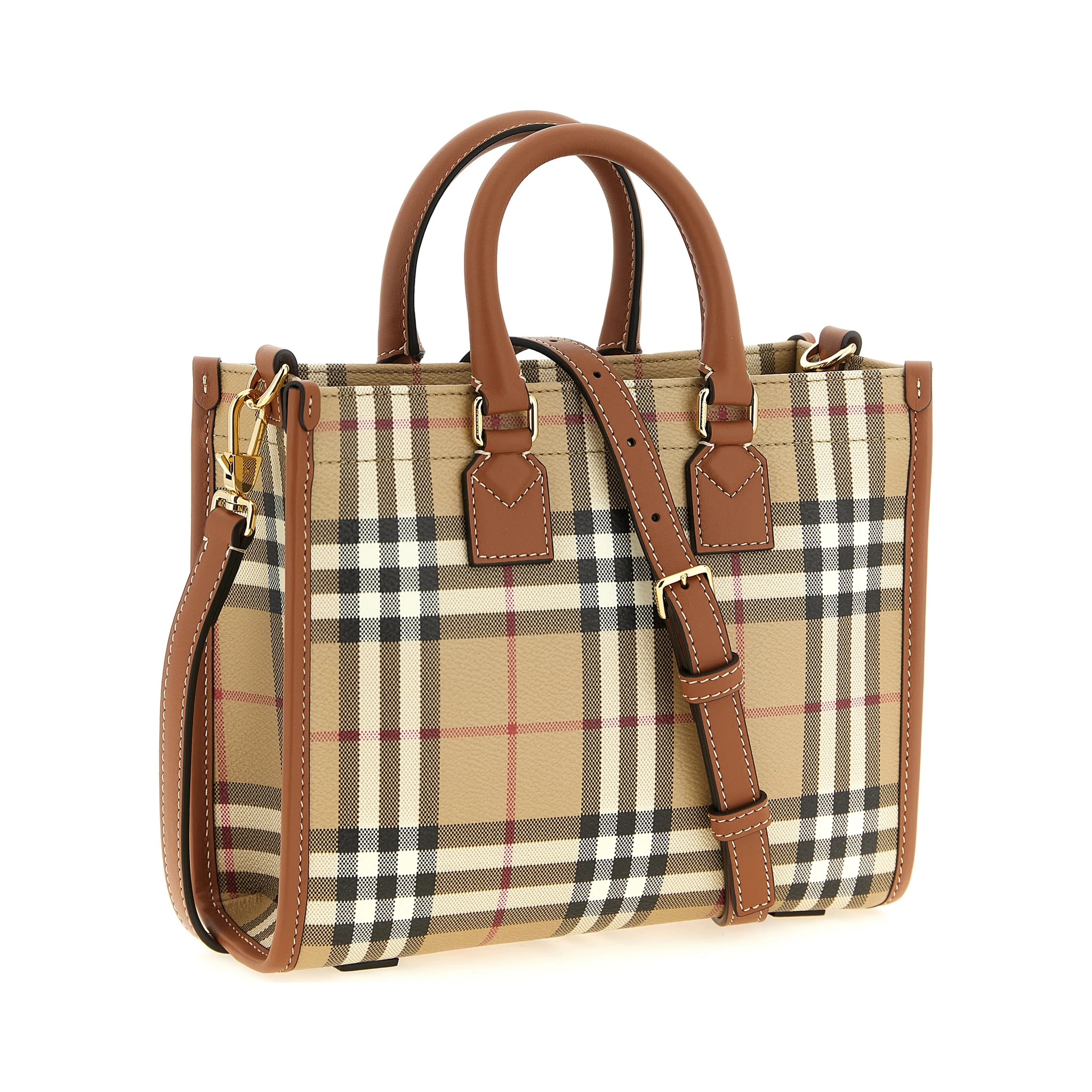 Beige Polyethylene Tote Bag