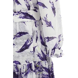 Purple Cotton Long Dress