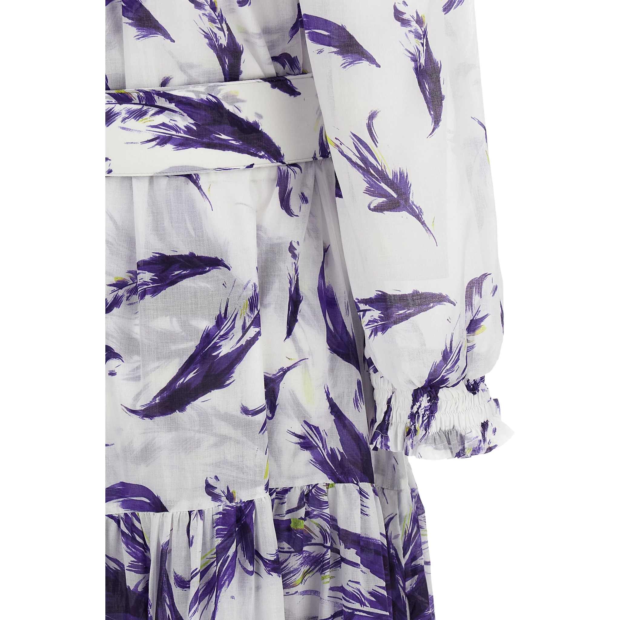 Purple Cotton Long Dress