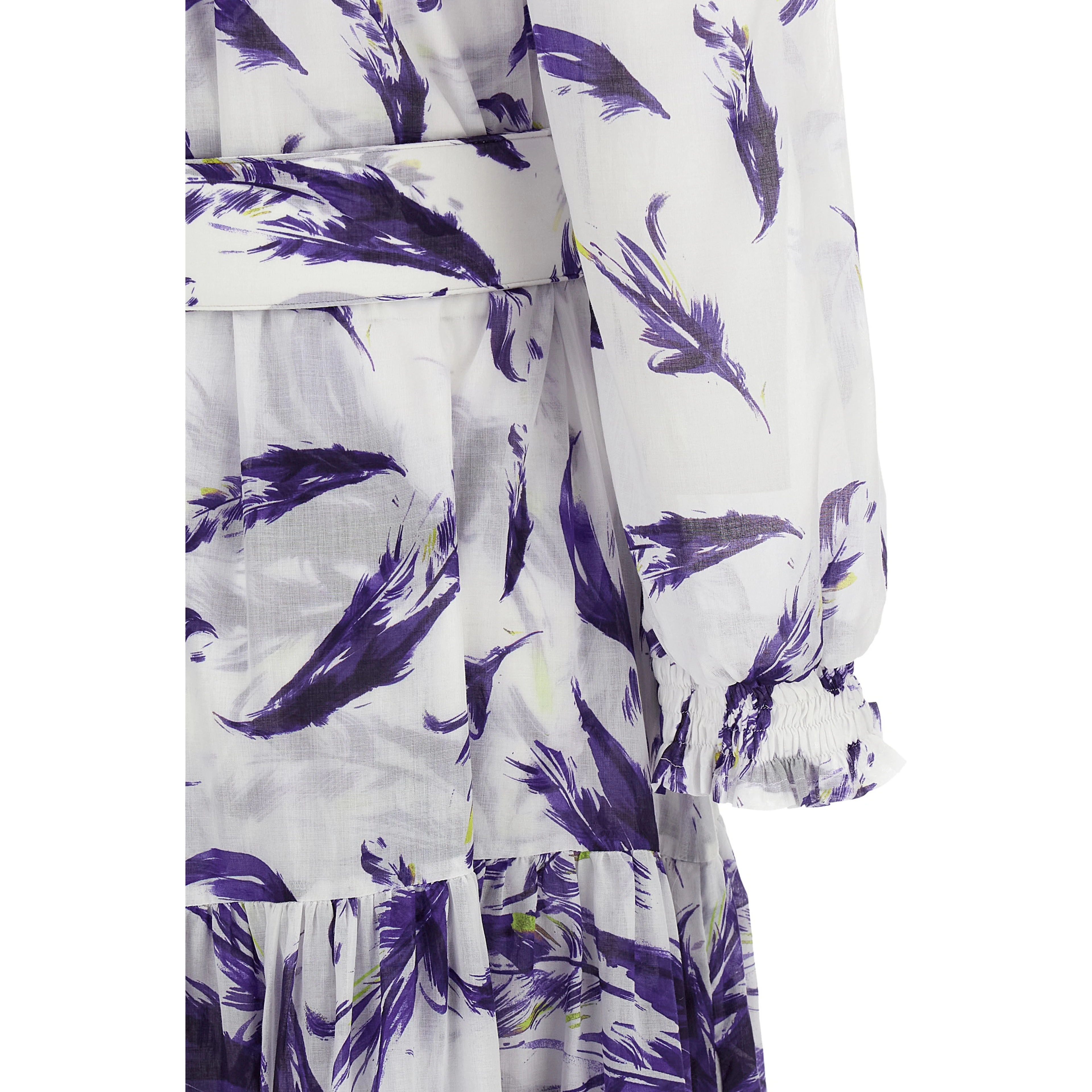 Purple Cotton Long Dress