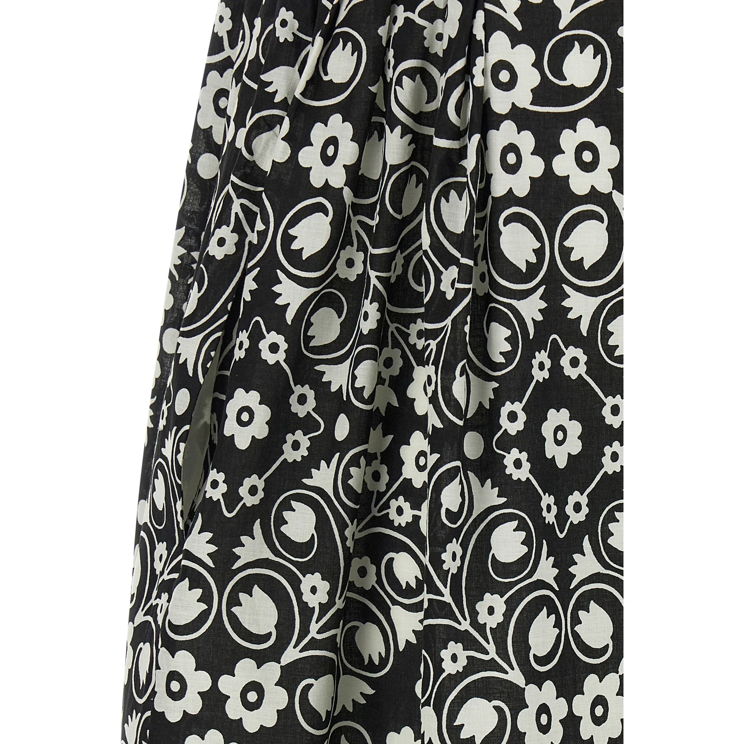 Bicolor Cotton Long Dress