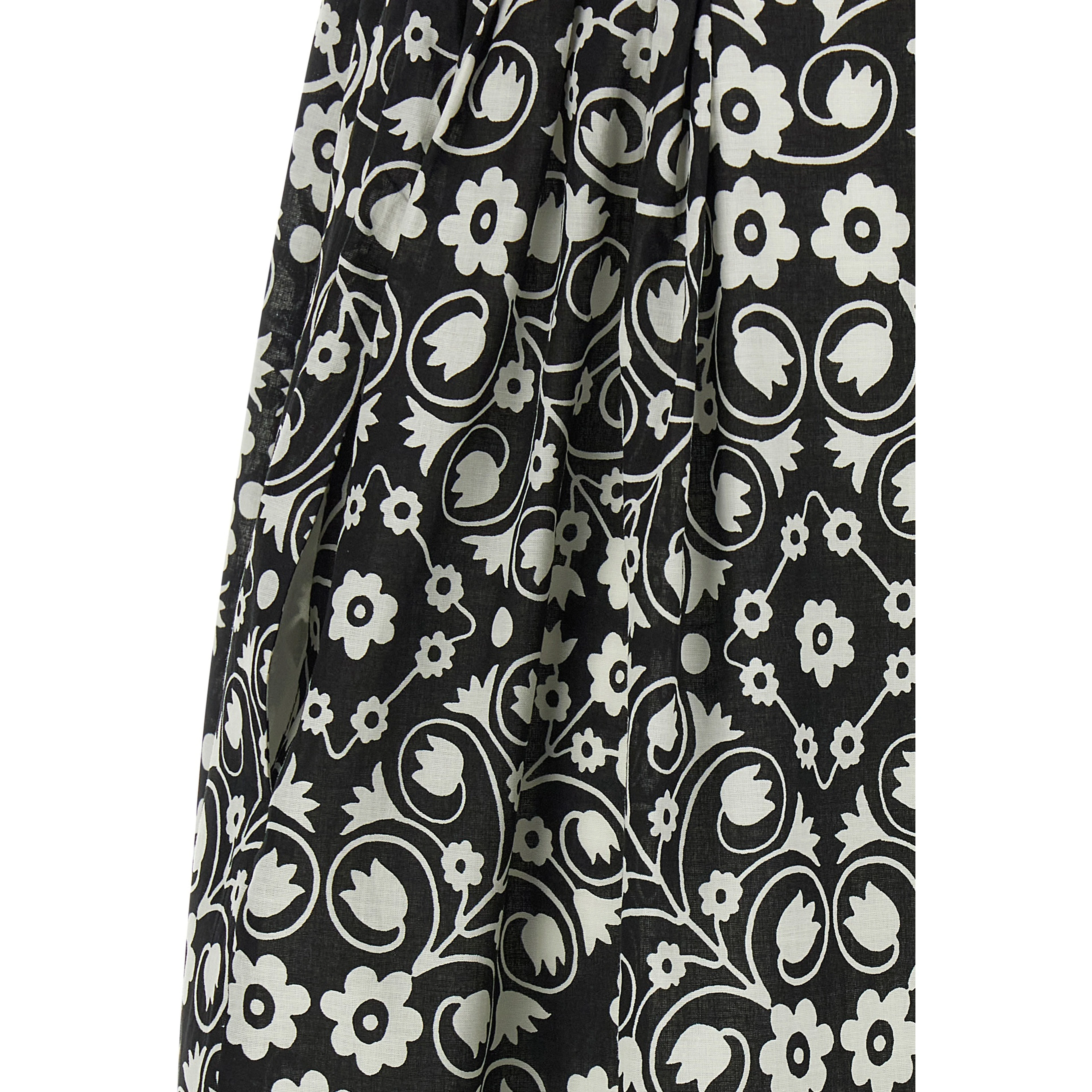 Bicolor Cotton Long Dress