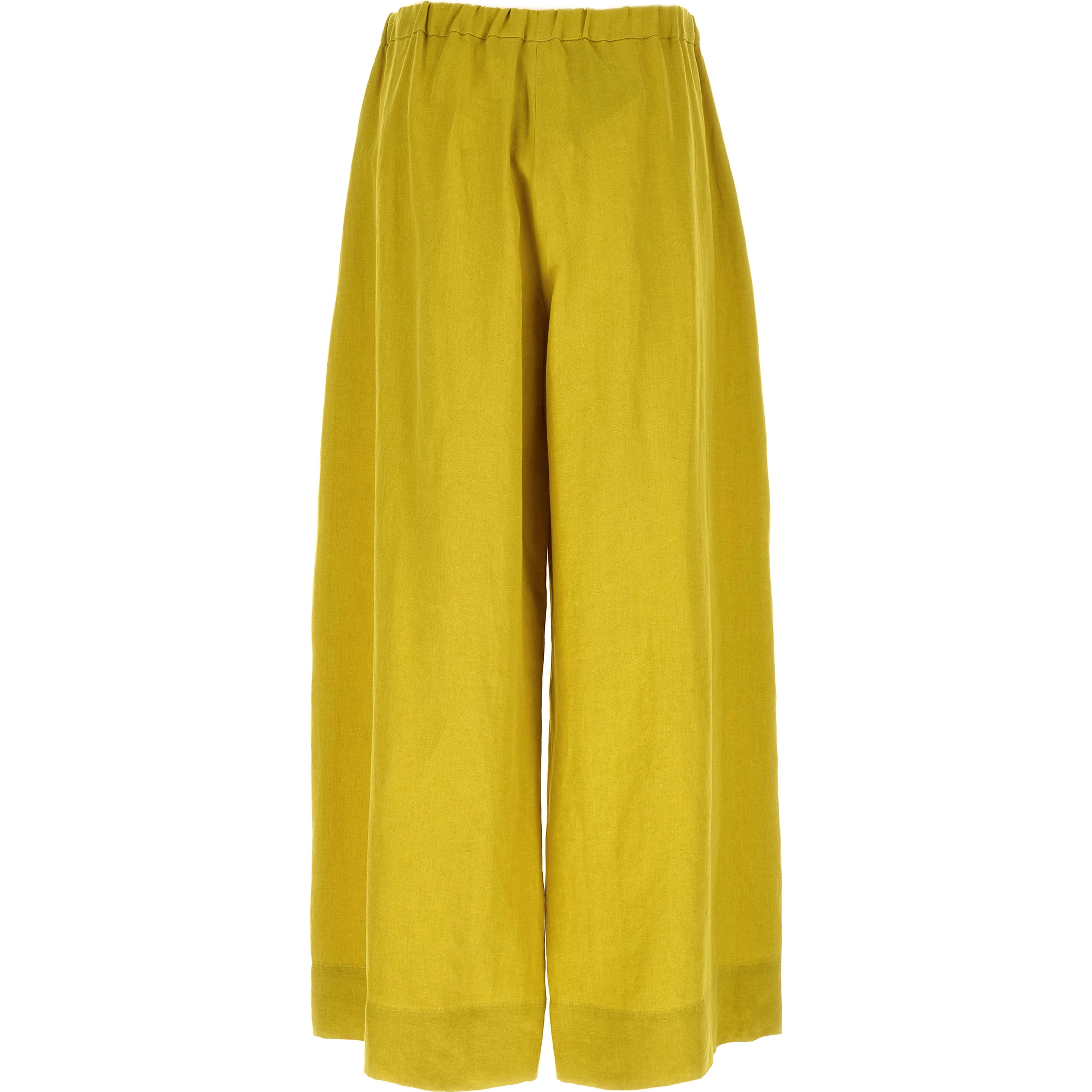 Bicolor Linen Casual Pants