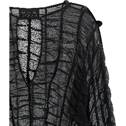 Black Cotton Short Dress
