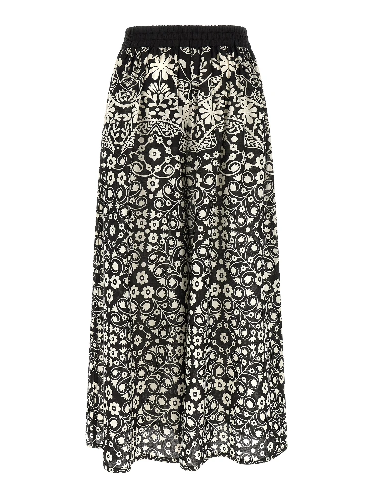 Bicolor Cotton Flared Pants alternative