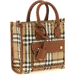 Beige Polyethylene Tote Bag