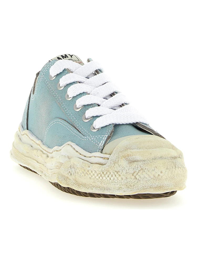 Blue Cowhide Low Top Sneakers alternative