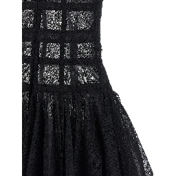 Black Polyamide Short Dress