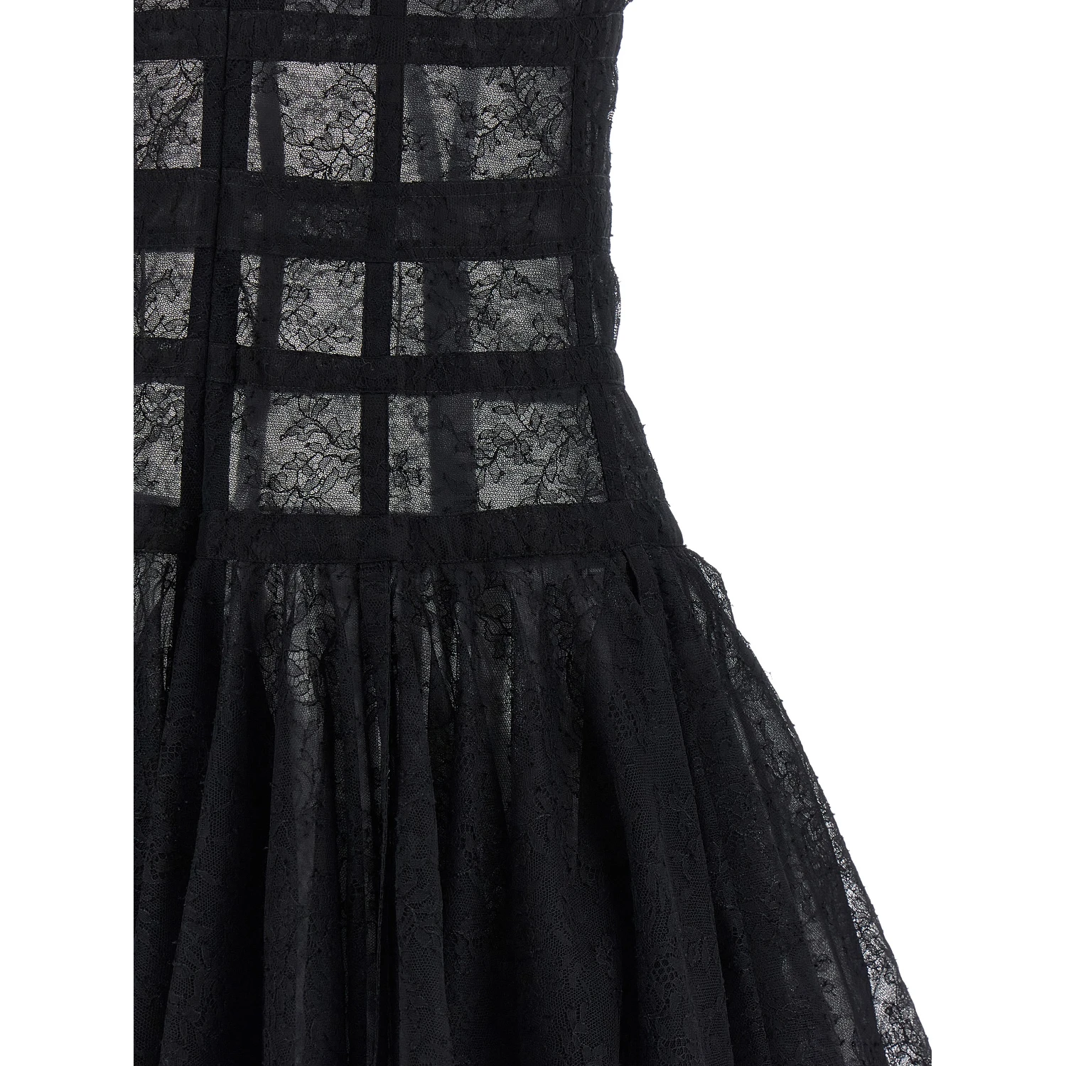 Black Polyamide Short Dress