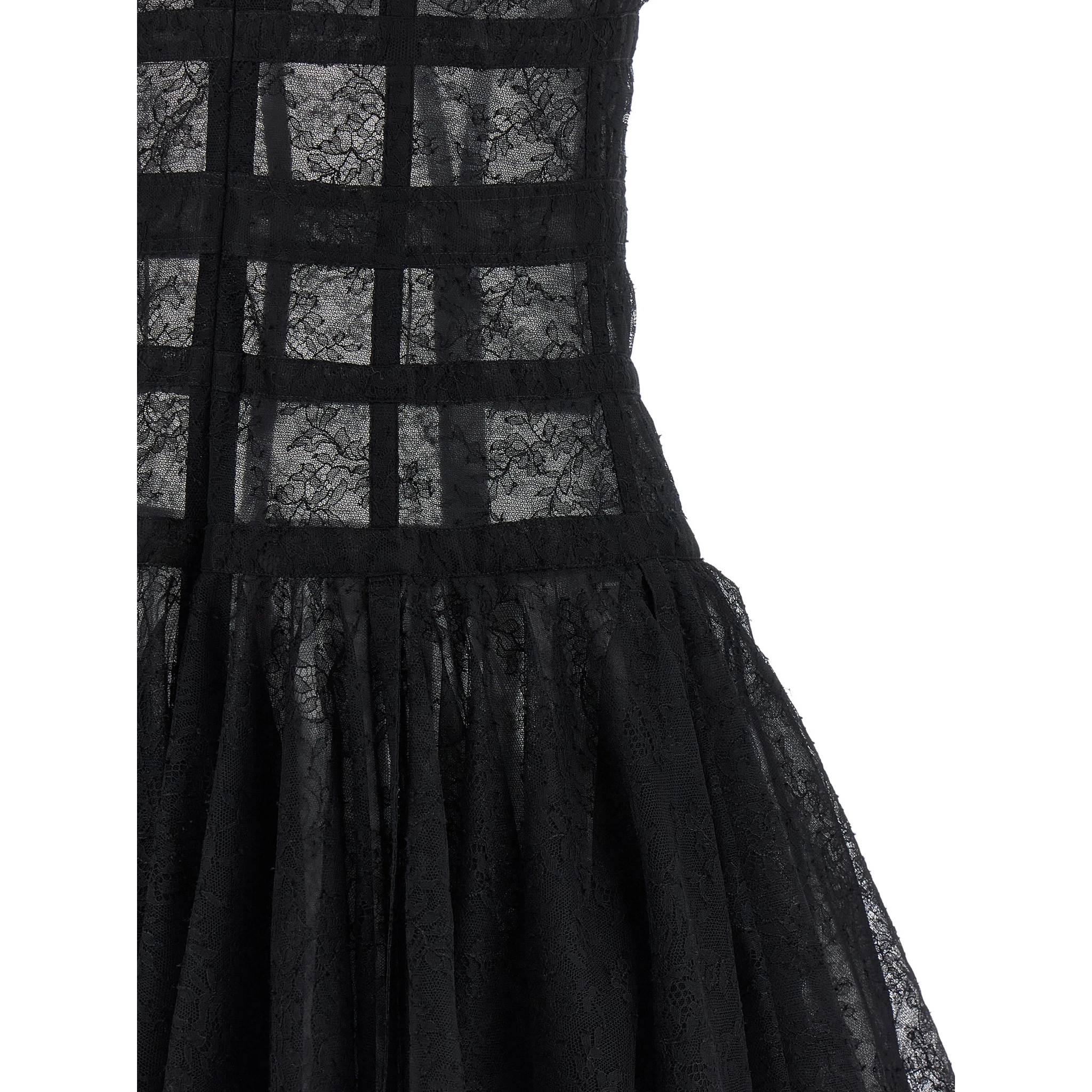 Black Polyamide Short Dress