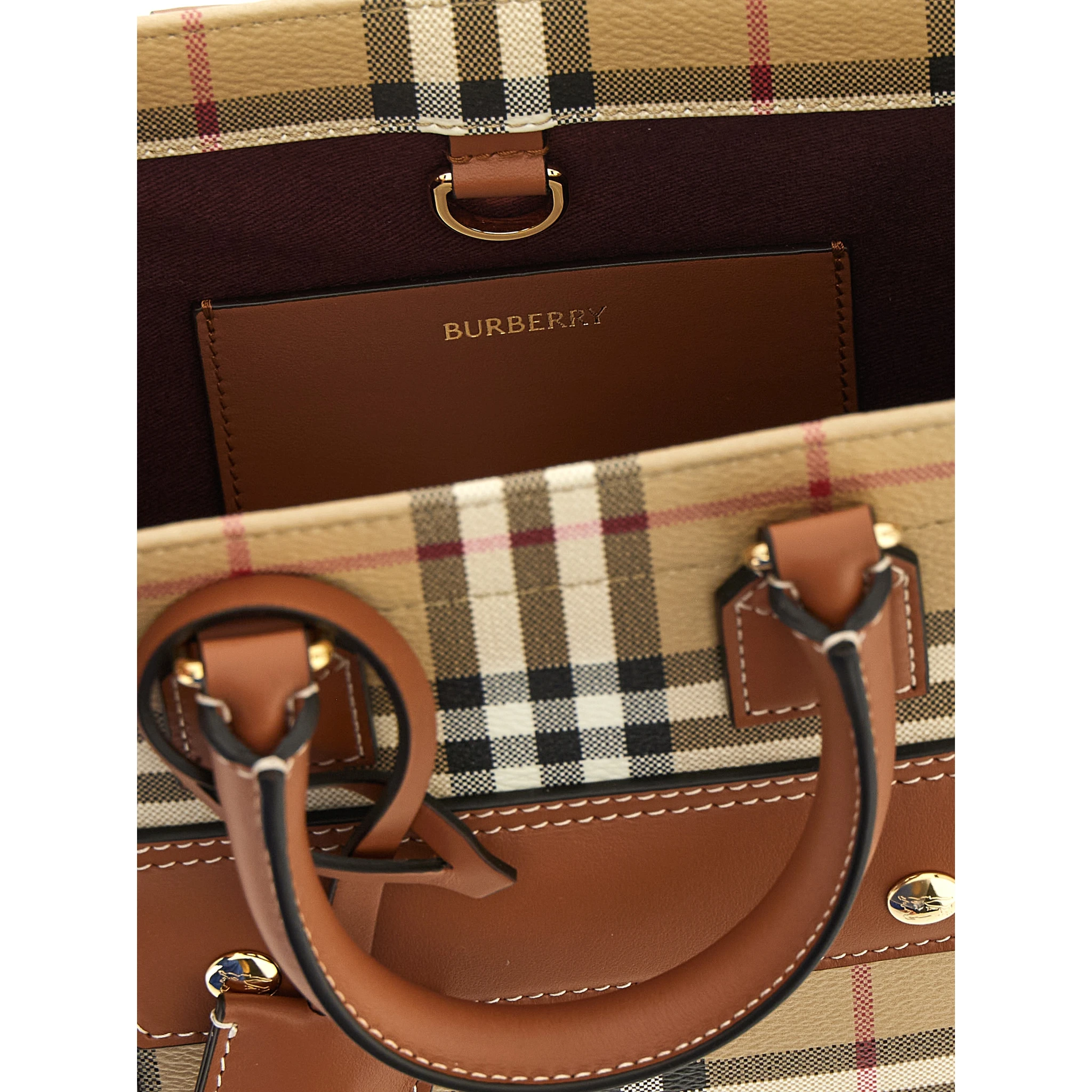 Beige Polyethylene Tote Bag