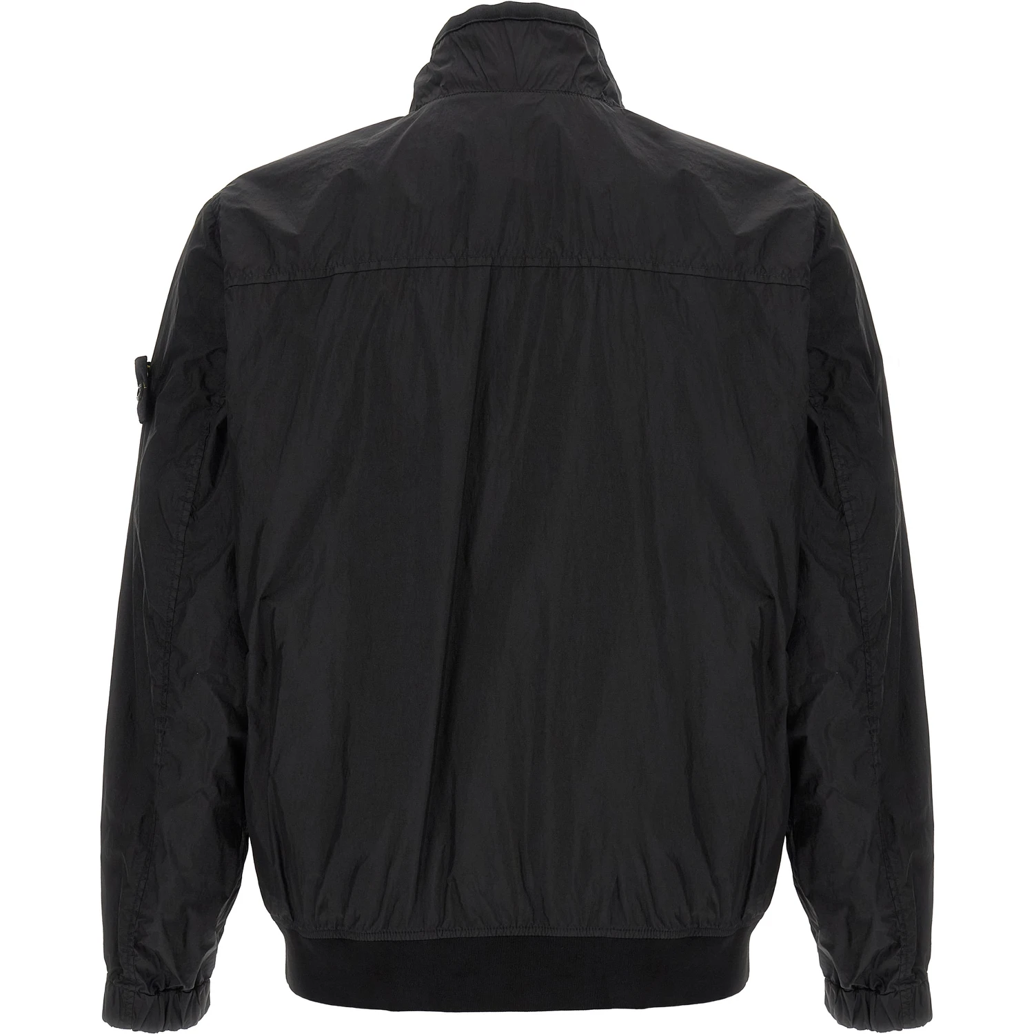 Black Polyamide Full-Length Jacket