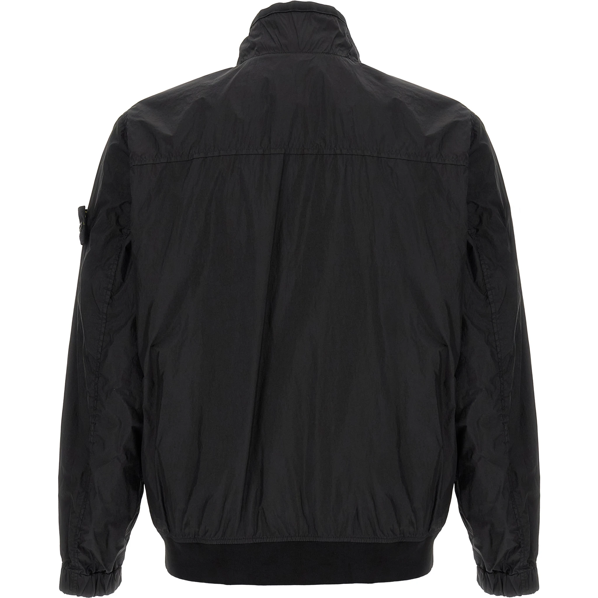 Black Polyamide Full-Length Jacket
