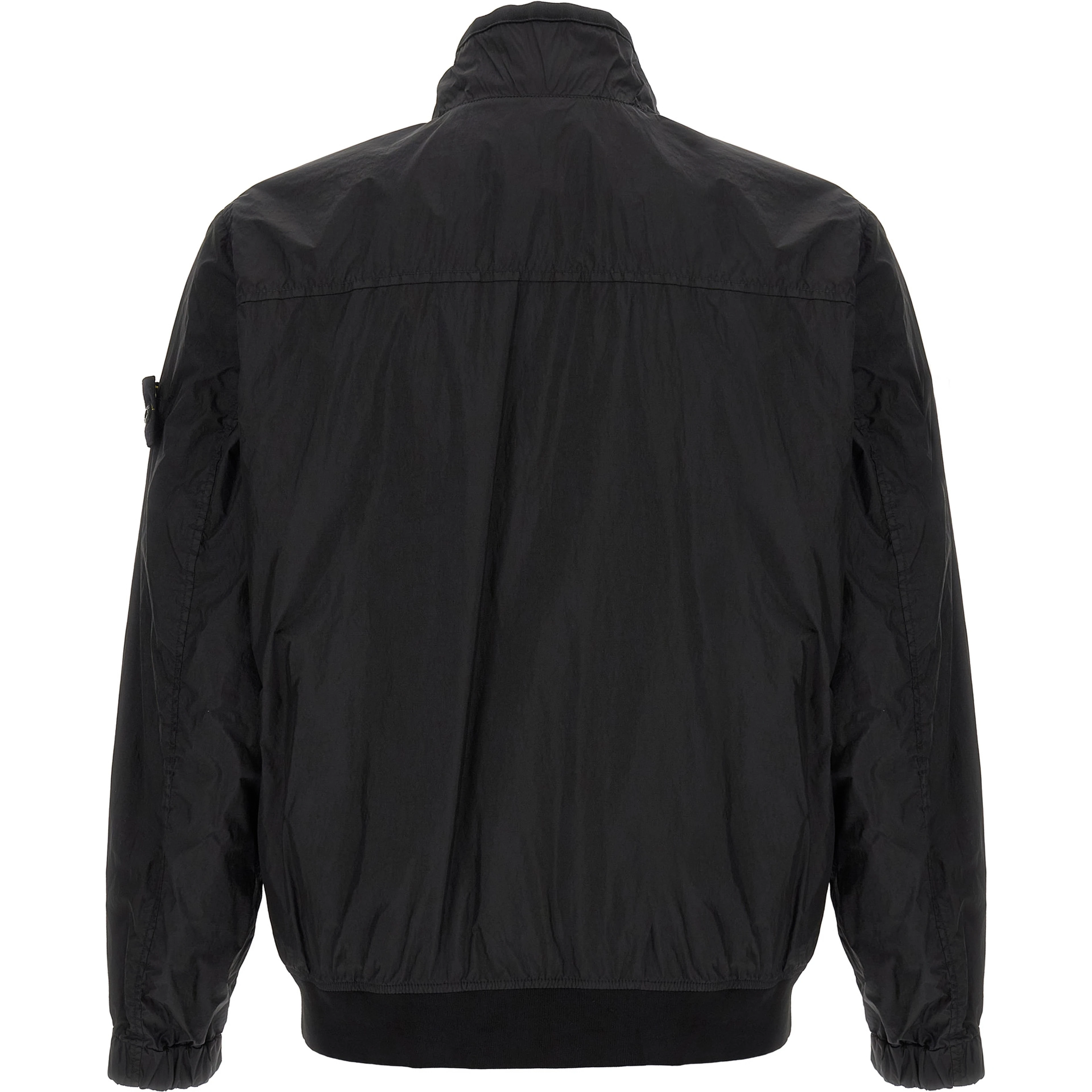 Black Polyamide Full-Length Jacket