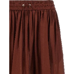 Bordeaux Silk Mini Skirt