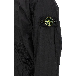 Black Polyamide Full-Length Jacket