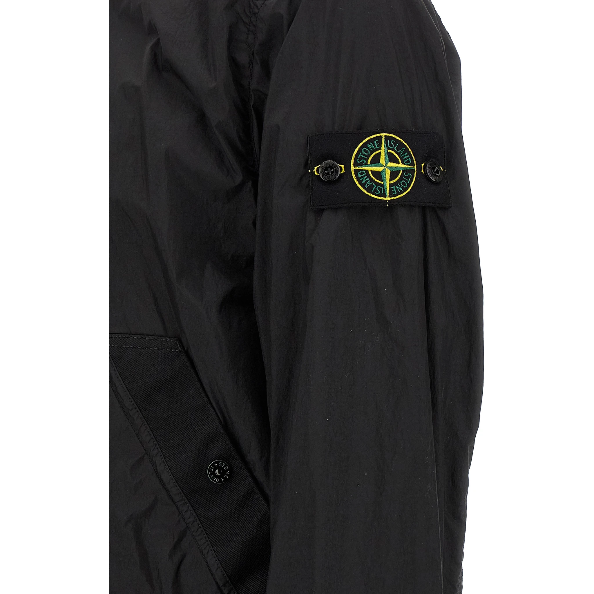 Black Polyamide Full-Length Jacket