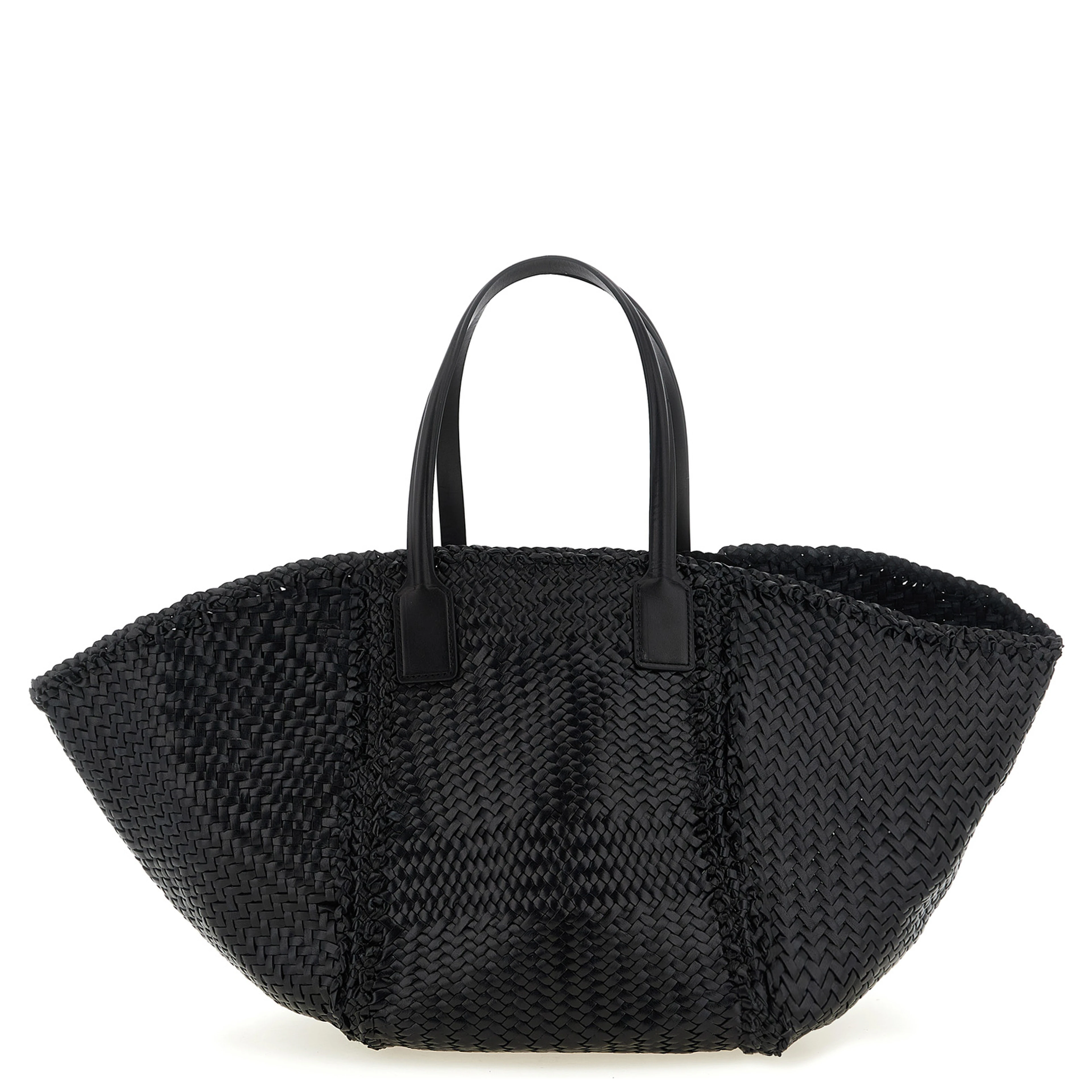 Black Calfskin Tote Bag