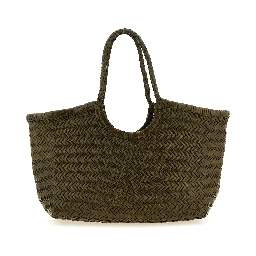 Bicolor Calfskin Shoulder Bag
