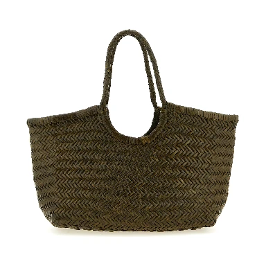 Bicolor Calfskin Shoulder Bag