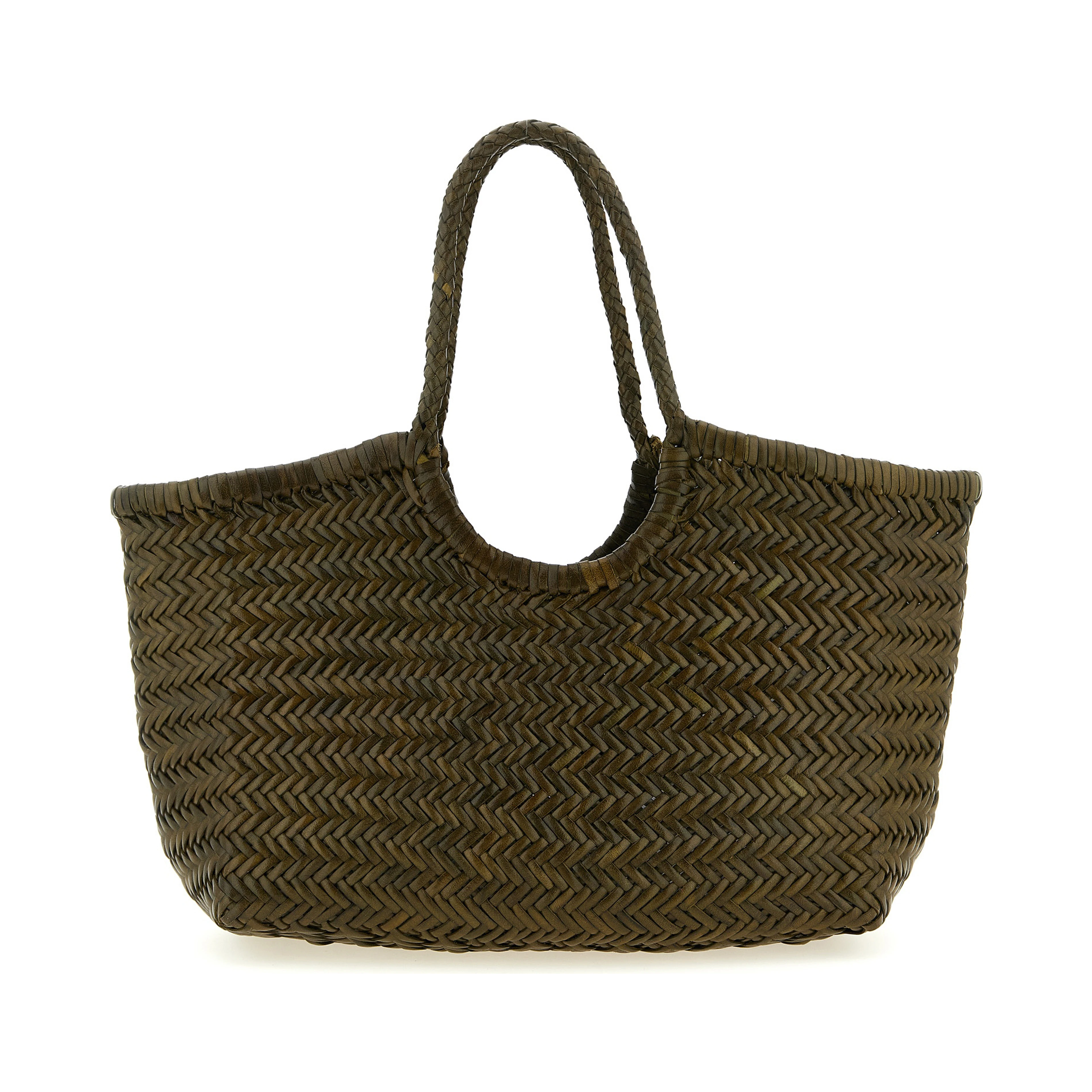 Bicolor Calfskin Shoulder Bag