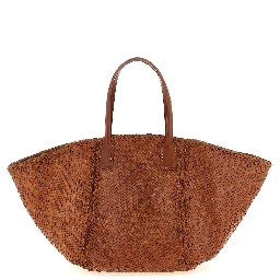 Brown Calfskin Tote Bag