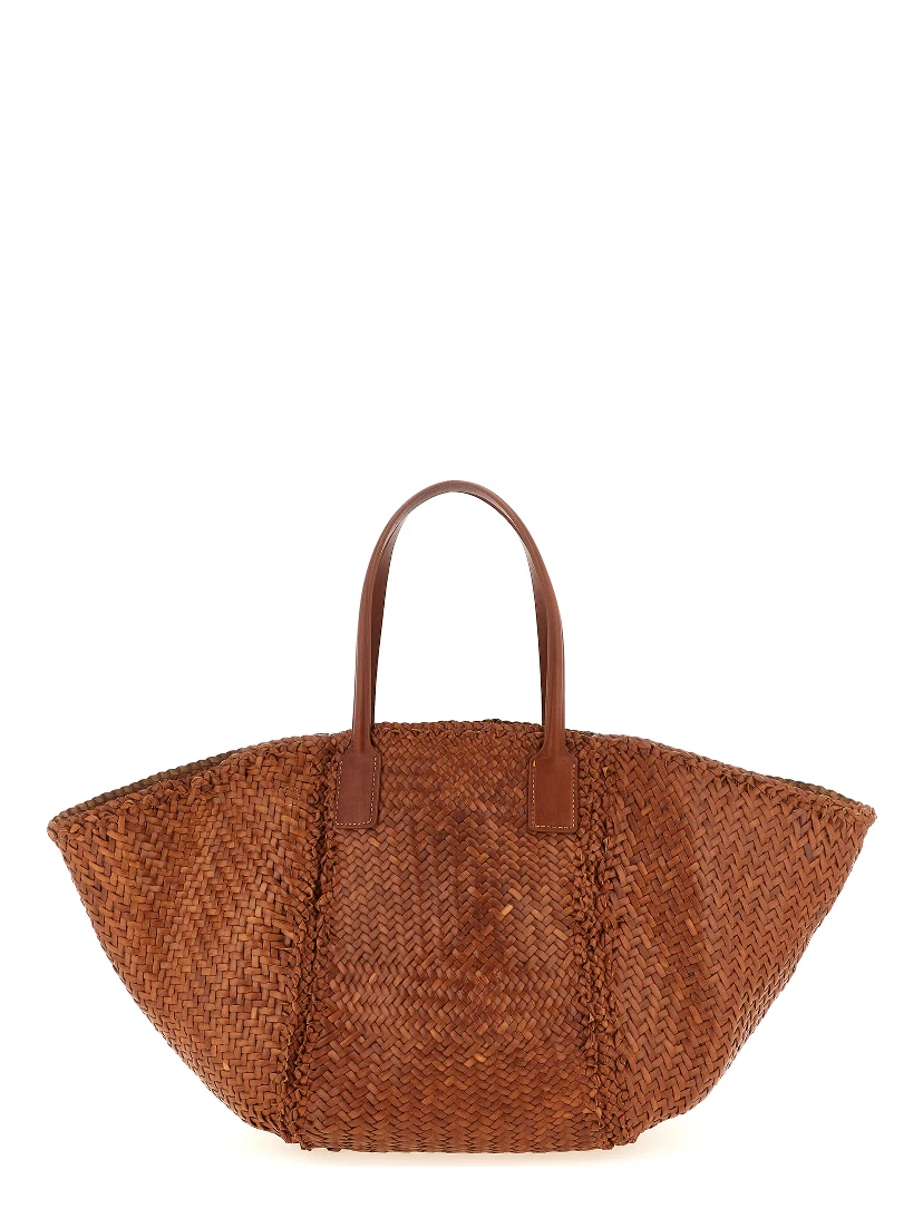 Brown Calfskin Tote Bag