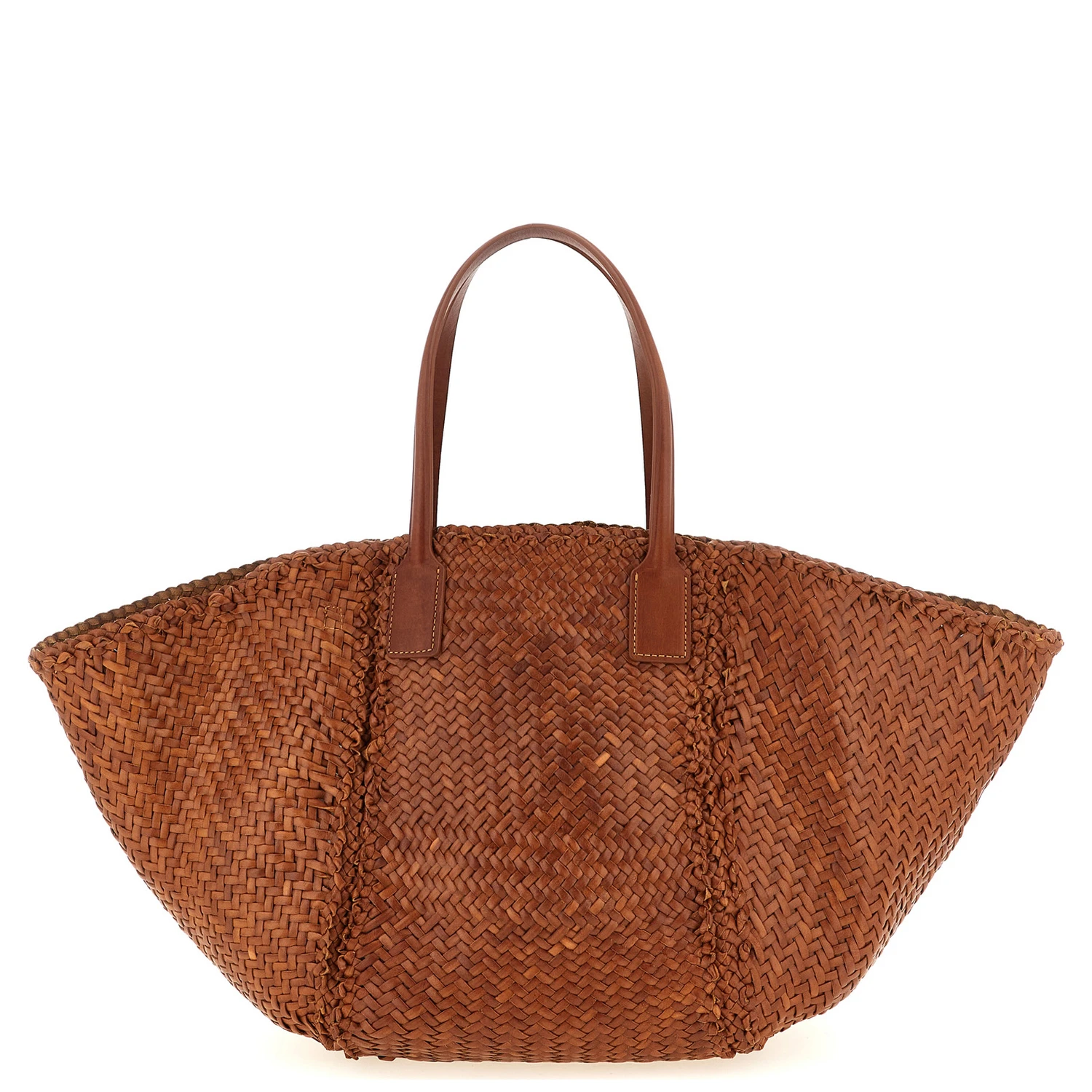 Brown Calfskin Tote Bag