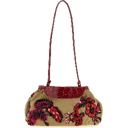 Multicolor Cotton Clutch Bag
