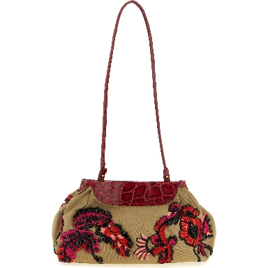 Multicolor Cotton Clutch Bag
