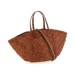 Brown Calfskin Tote Bag