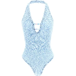 Blue Polyamide One-Piece Swimsuit