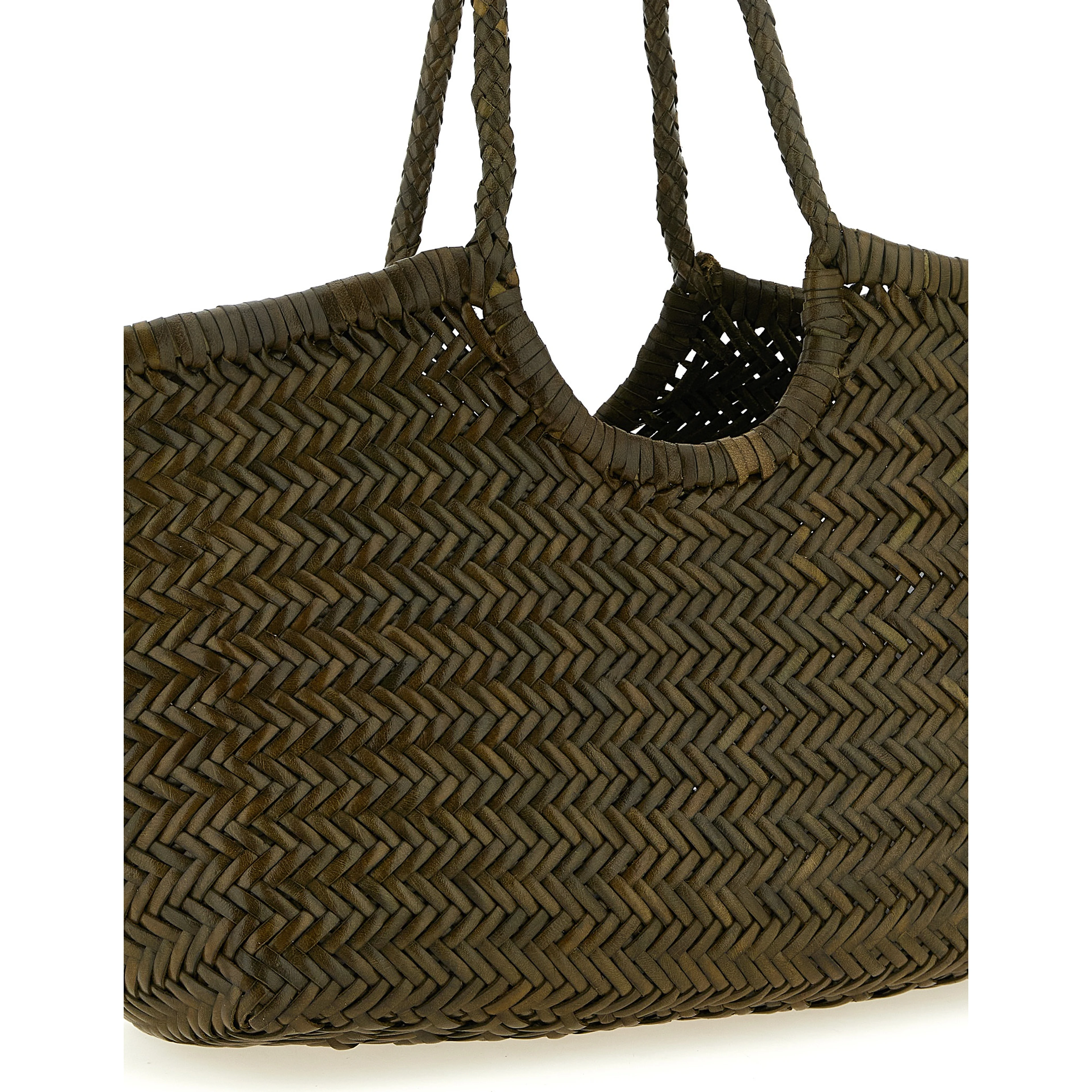 Bicolor Calfskin Shoulder Bag