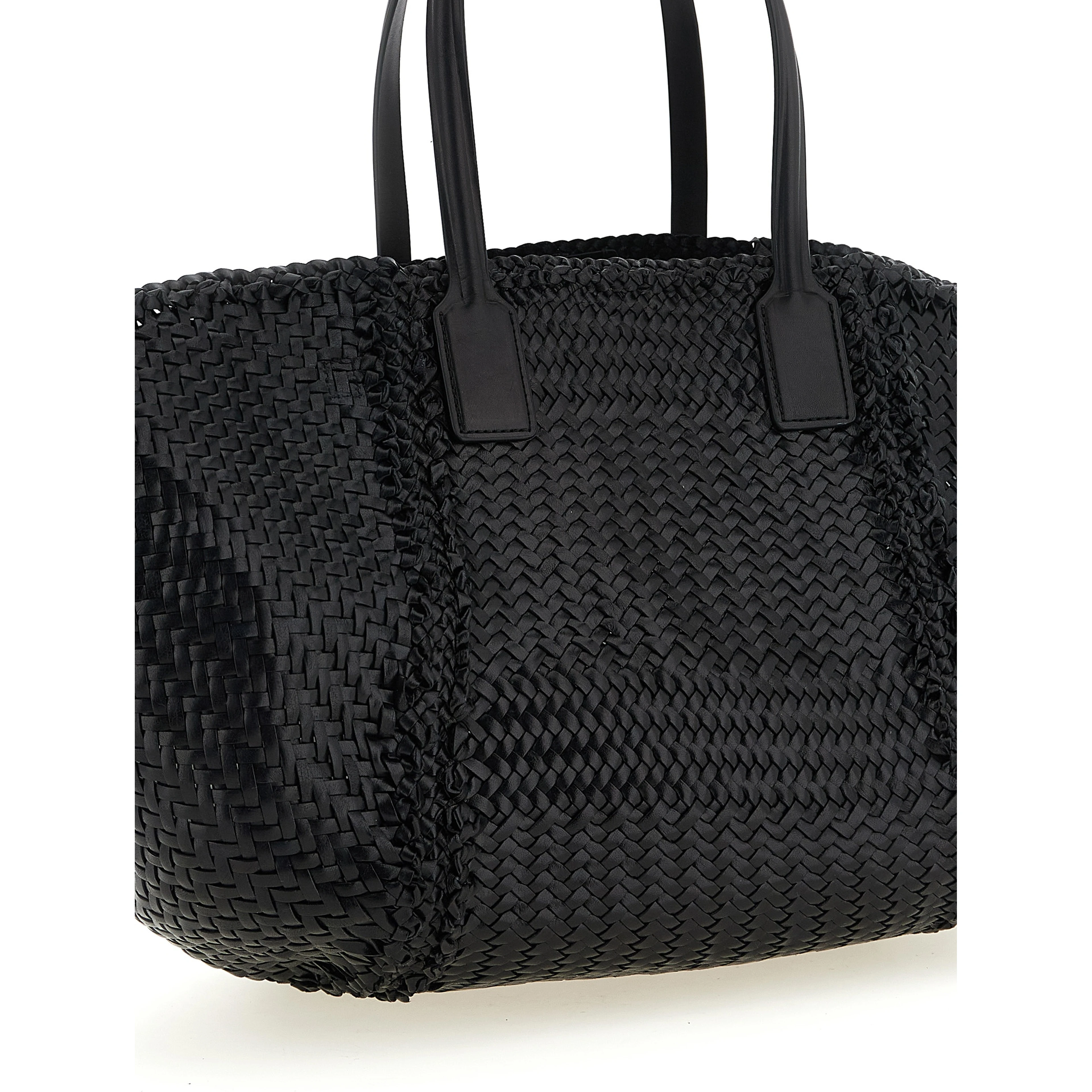Black Calfskin Tote Bag