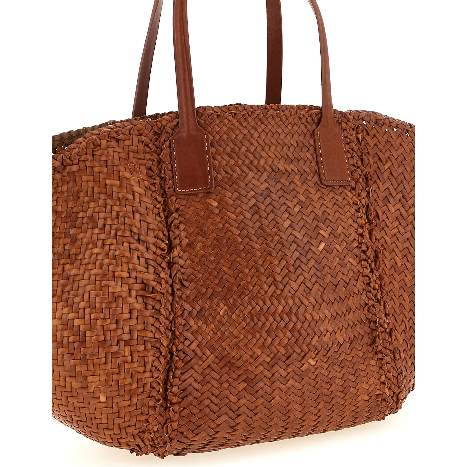 Brown Calfskin Tote Bag
