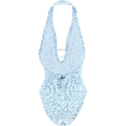 Blue Polyamide One-Piece Swimsuit