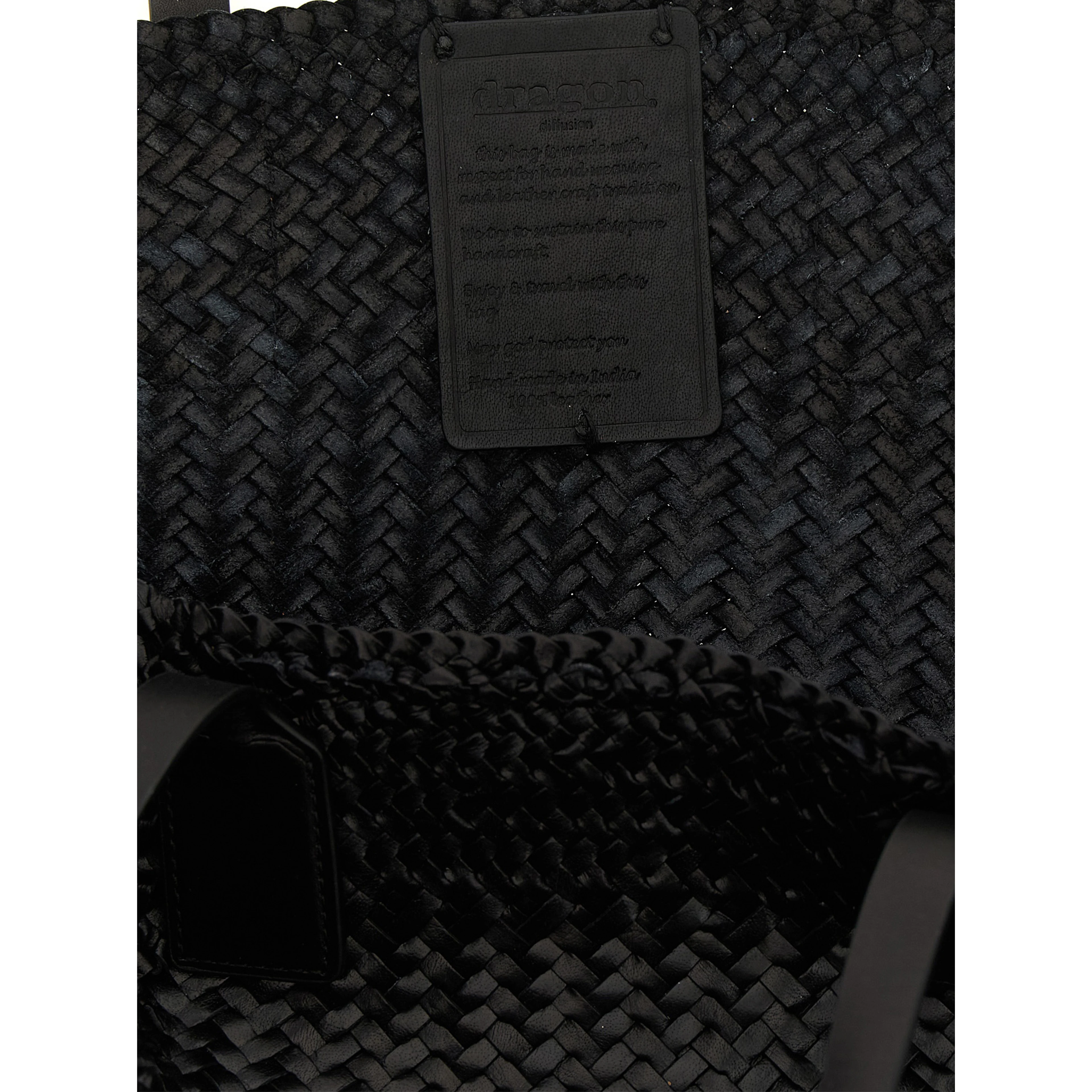 Black Calfskin Tote Bag