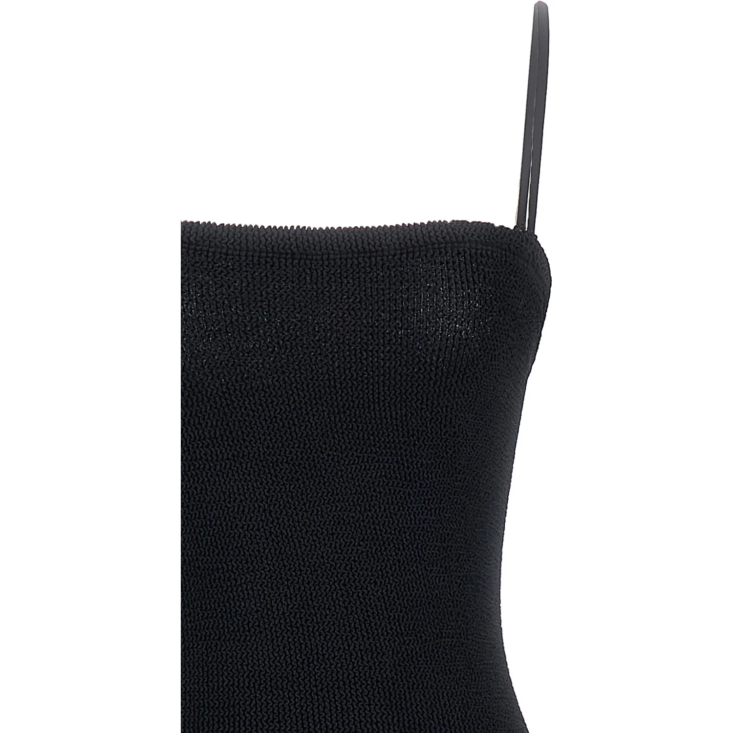 Black Polyamide Long Dress