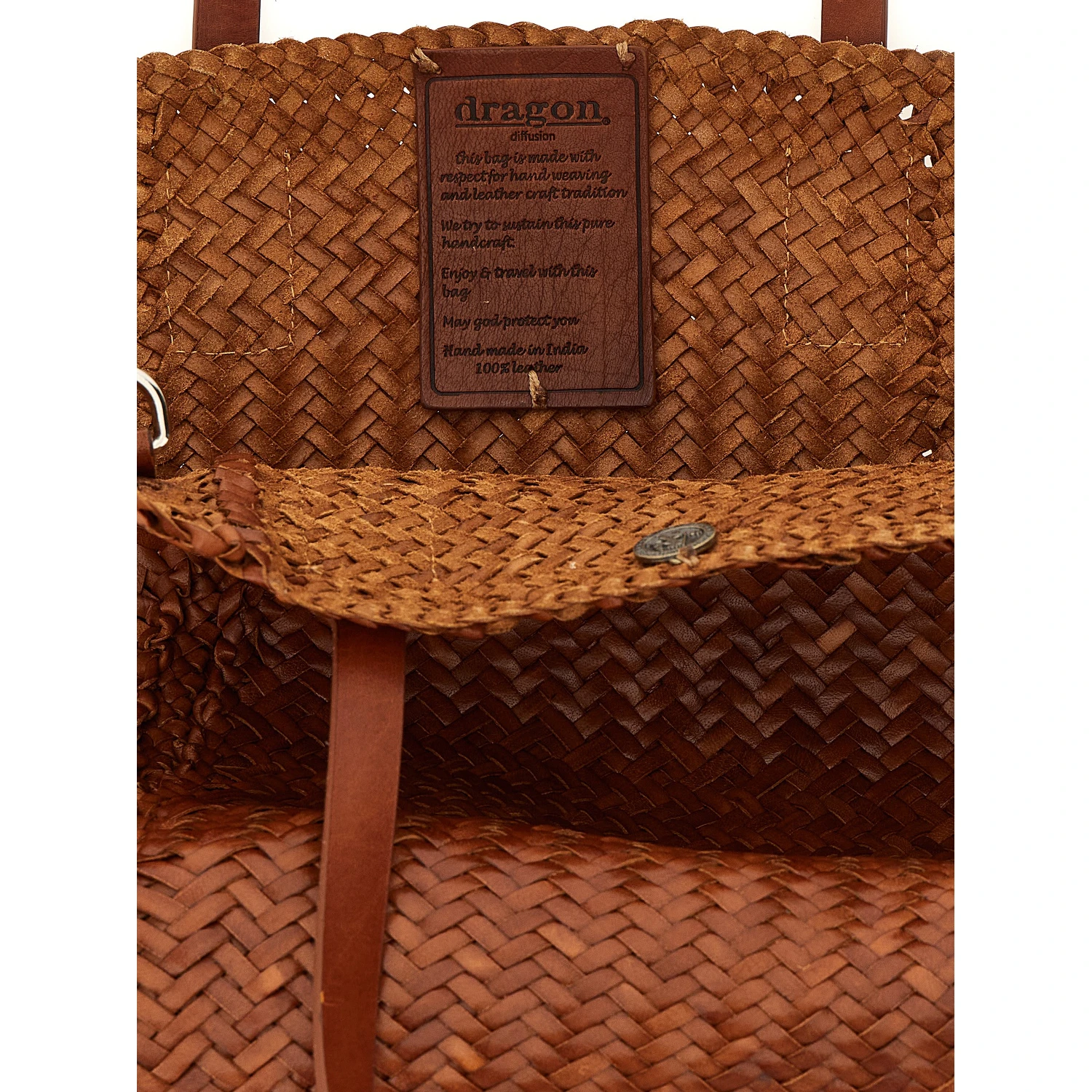 Brown Calfskin Tote Bag