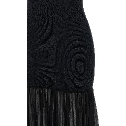 Black Polyamide Long Dress