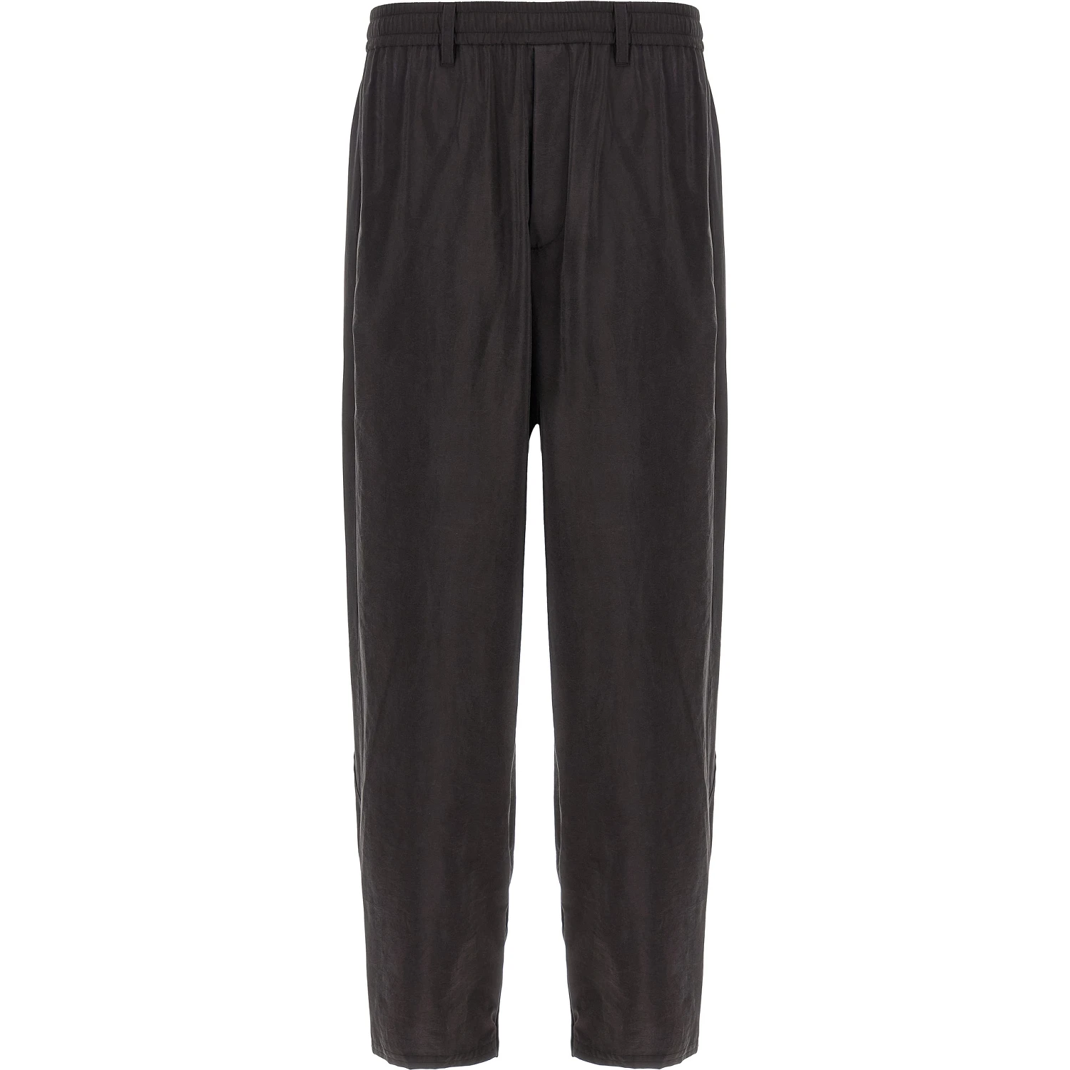 Brown Silk Athletic Pants
