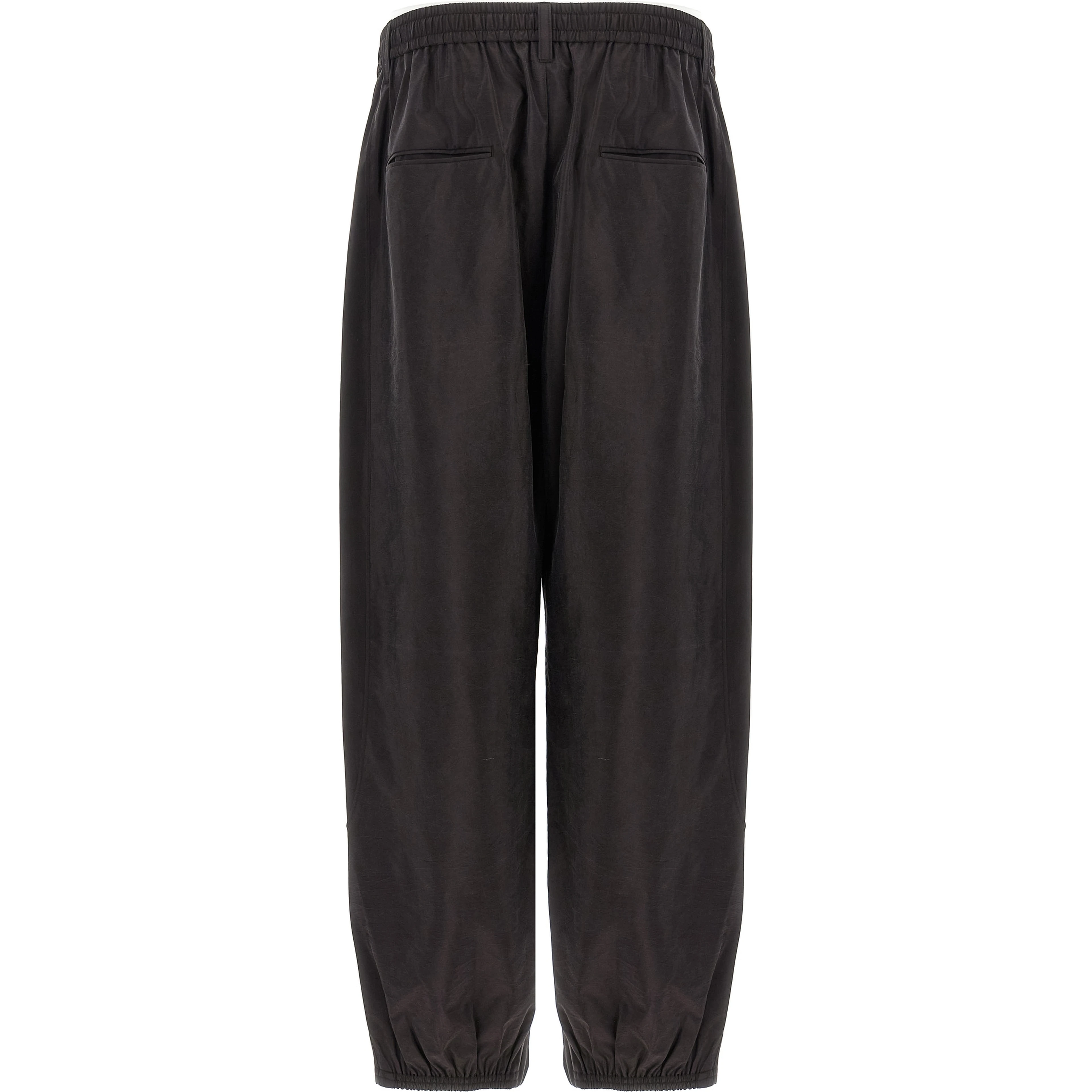Brown Silk Athletic Pants