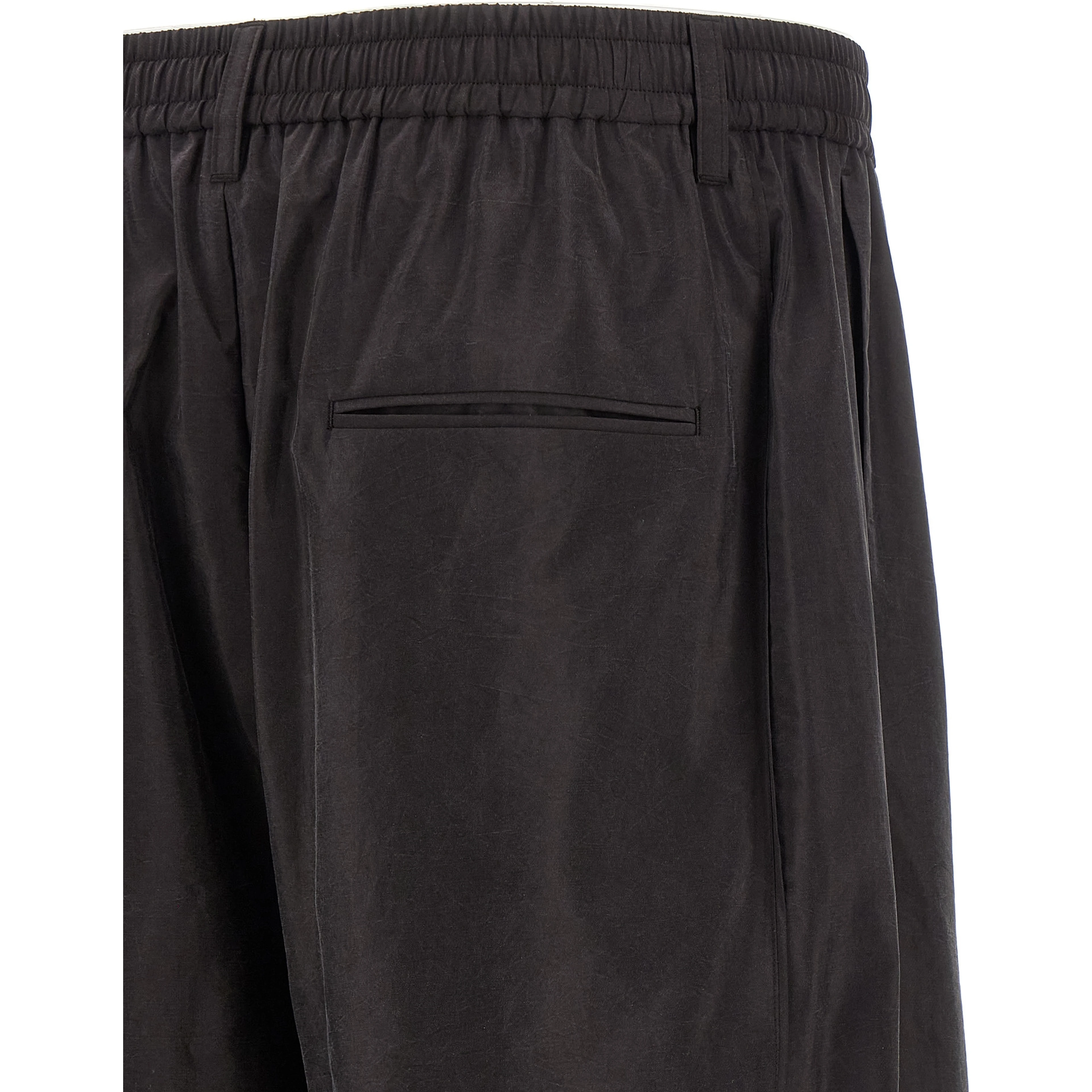 Brown Silk Athletic Pants