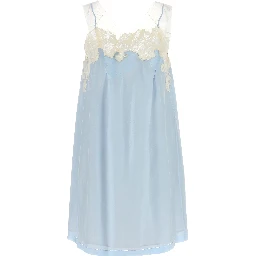 Blue Copper Short Dress